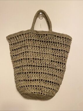 SOPHIE DIGARD raffia green bag .